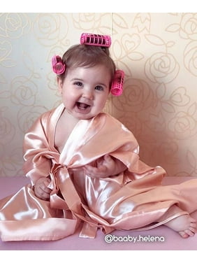 LIZHILI 0-6 Months Newborn Baby Girl Nightgown Floral Print Long Sleeve Gown Sleepwear Romper Sleeping Bags with Headband